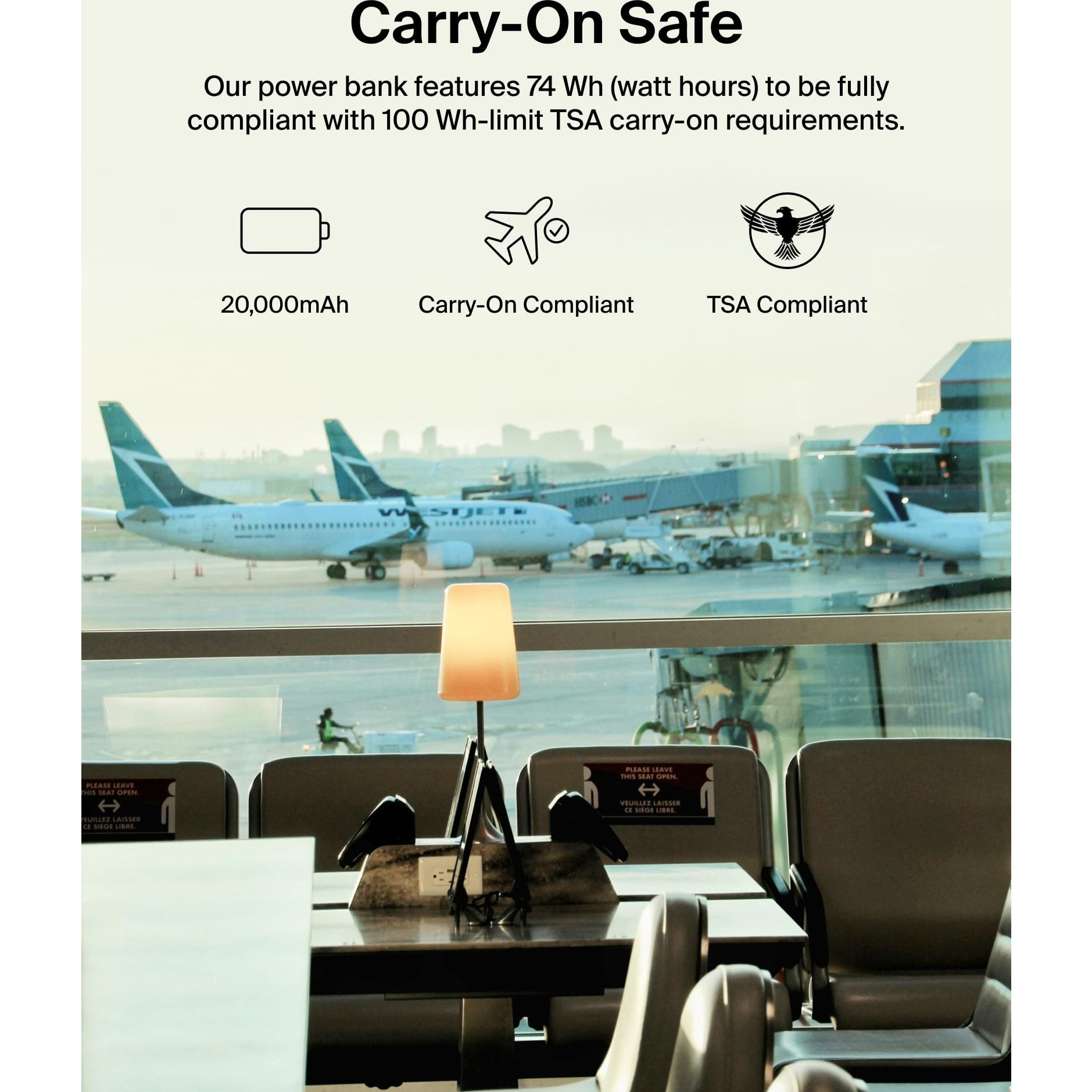 Belkin Portable Charger, USB C Power Bank 20000 mAh w/ 2 USB-A Ports, 15W w/ Type-A to Type-C Cable - iPhone 17, Air, Pro, Pro Max, AirPods, Samsung Galaxy S25, S24, Google Pixel 10, iPad, etc. - Blue - Medaid International