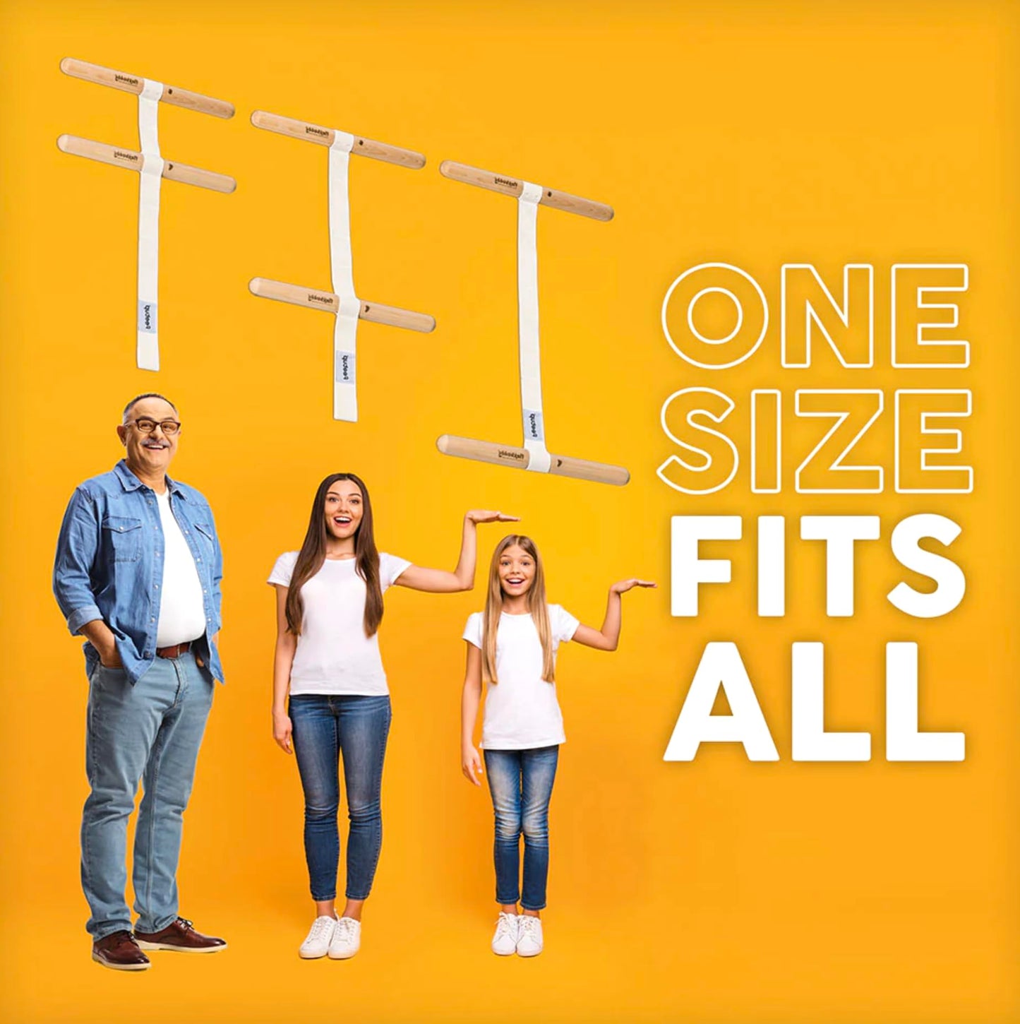 FlexBuddy® Stretching Tool – 2-in-1 Flexibility & Back Trainer | Daily Mobility & Pain Relief | Compact Stretch Aid for Home, Office & Gym - Medaid International