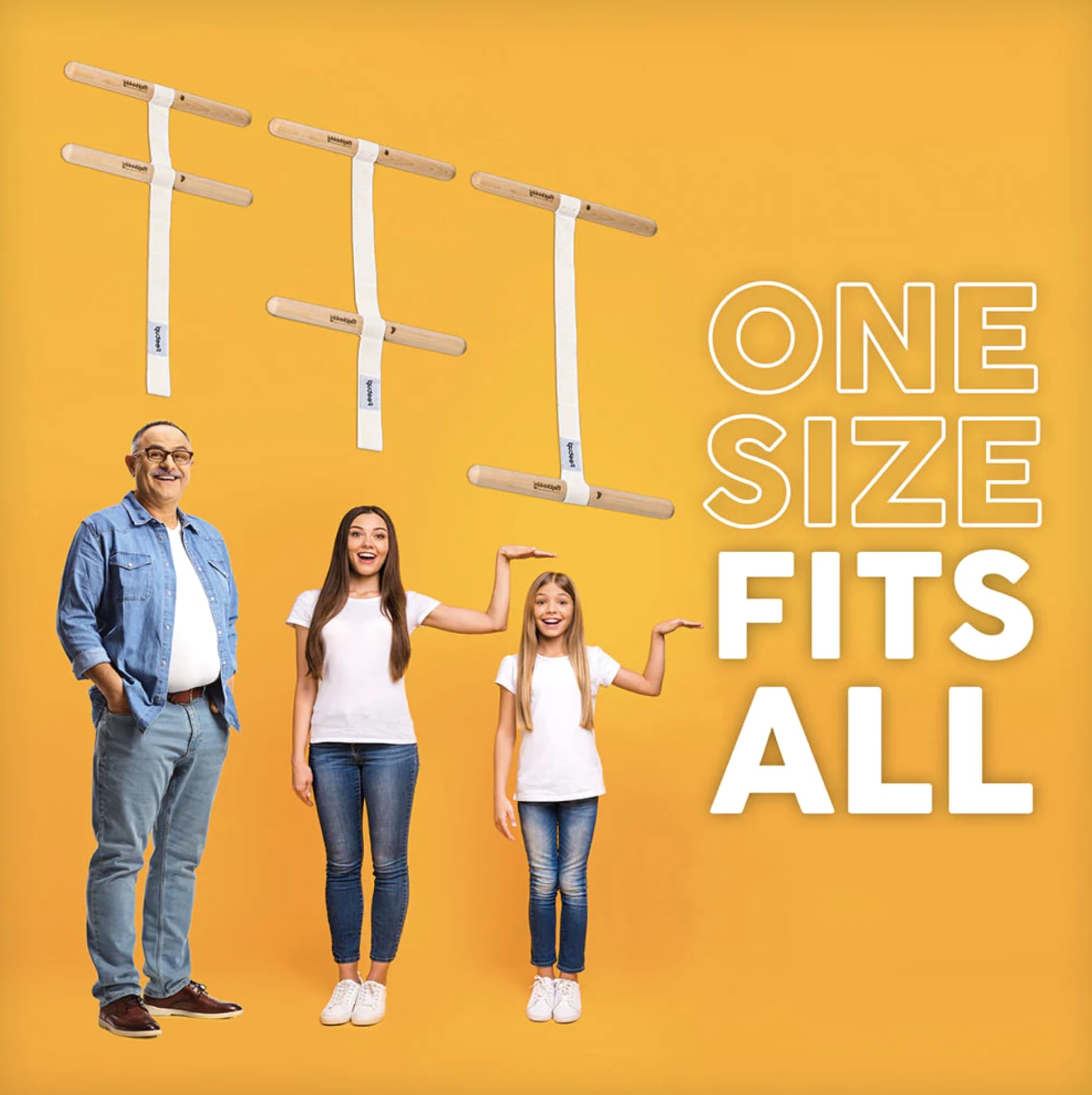 FlexBuddy® Stretching Tool – 2-in-1 Flexibility & Back Trainer | Daily Mobility & Pain Relief | Compact Stretch Aid for Home, Office & Gym - Medaid International