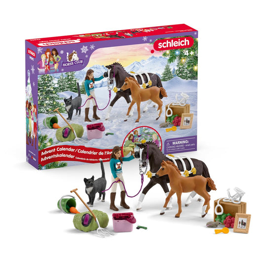 Schleich Horse Club - Horse Club Advent Calendar: Sofia's Winter Surprise - 36 Toys Including Poseable Figurine, Horses and Accessories - Holiday Event Calendar for Christmas - Kids Ages 5+ | 99012 - Medaid International