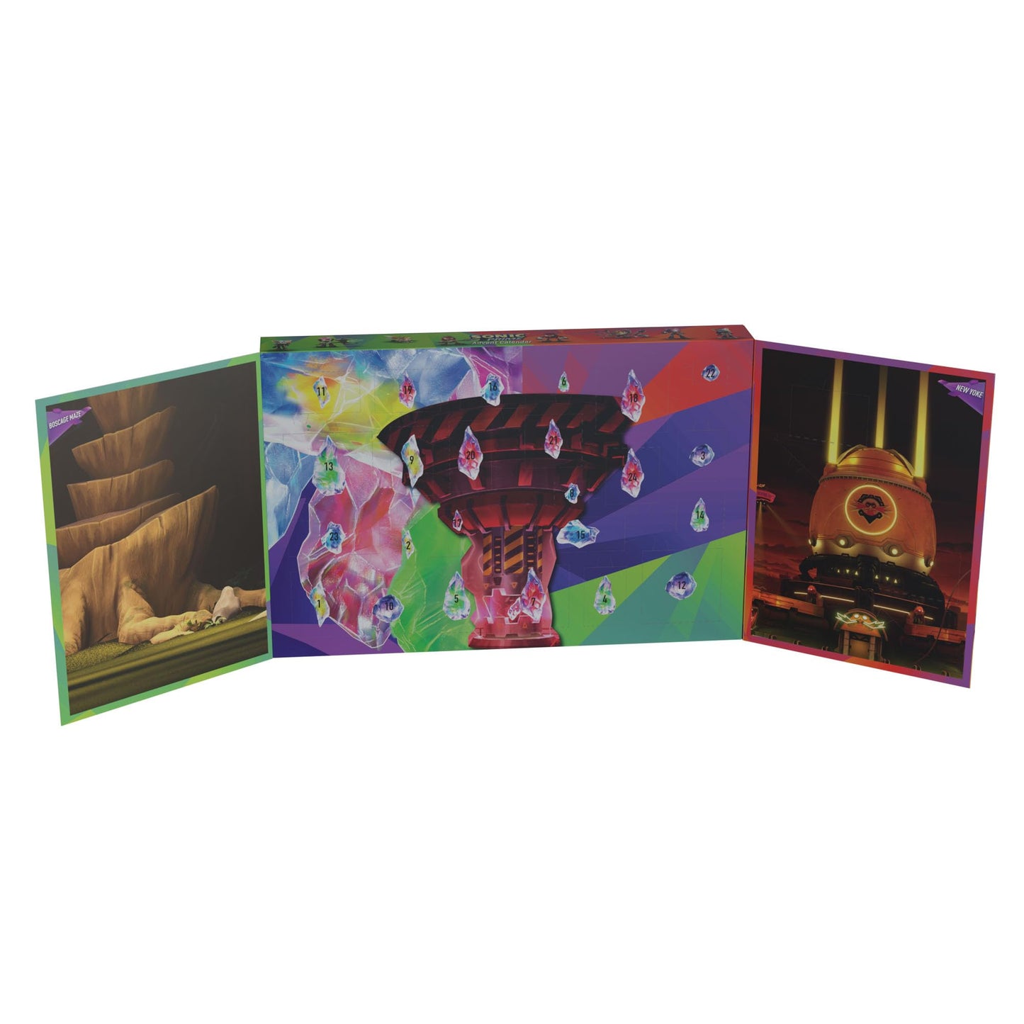 Bandai Sonic Prime Advent Calendar | Sonic The Hedgehog Kids Advent Calendar 2023 With Figures Stickers And More Based On The Sonic Prime Netflix Series | Sonic Toys Make Great Christmas Gifts - Medaid International