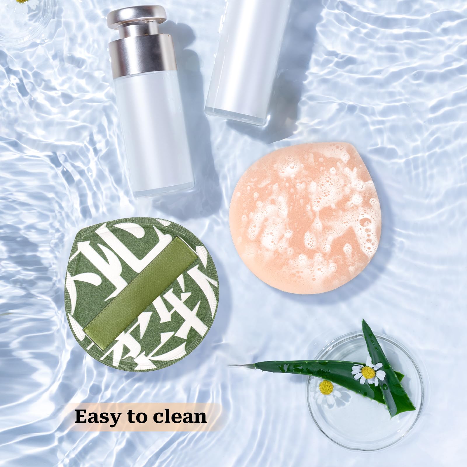 4 Pcs Korean Makeup Sponge Puff for Foundation Concealer and Powder Teardrop Setting Powder Puff Makeup Cushion Puff Foundation Sponge Blender Sponge for Liquid, Cream, and Powder (Large Size) - Medaid International