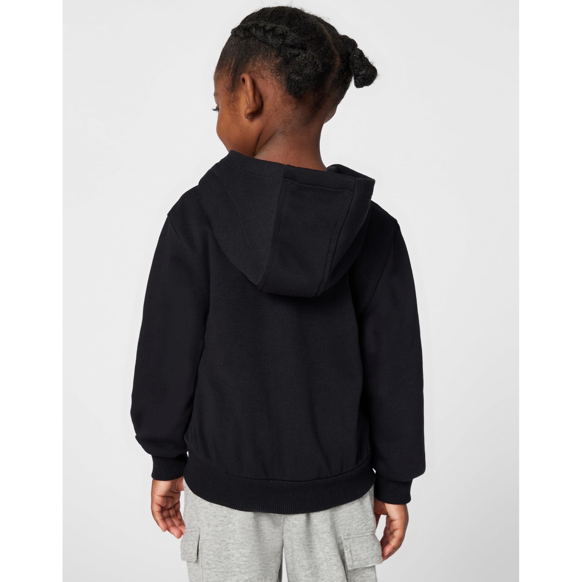 Nike Club Fleece Front Zip Hoodie Black/White - Medaid International