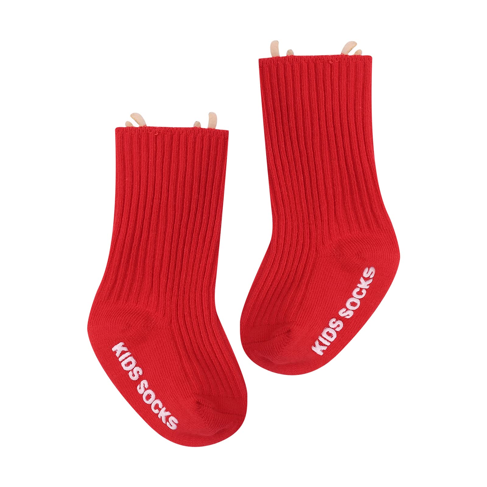 SISEY Christmas Socks for Kids Unisex Baby Toddler Kids Knitted Cotton Socks Winter Fun Socks Children Xmas Gift (Elk,2-4 T), 2-4T - Medaid International