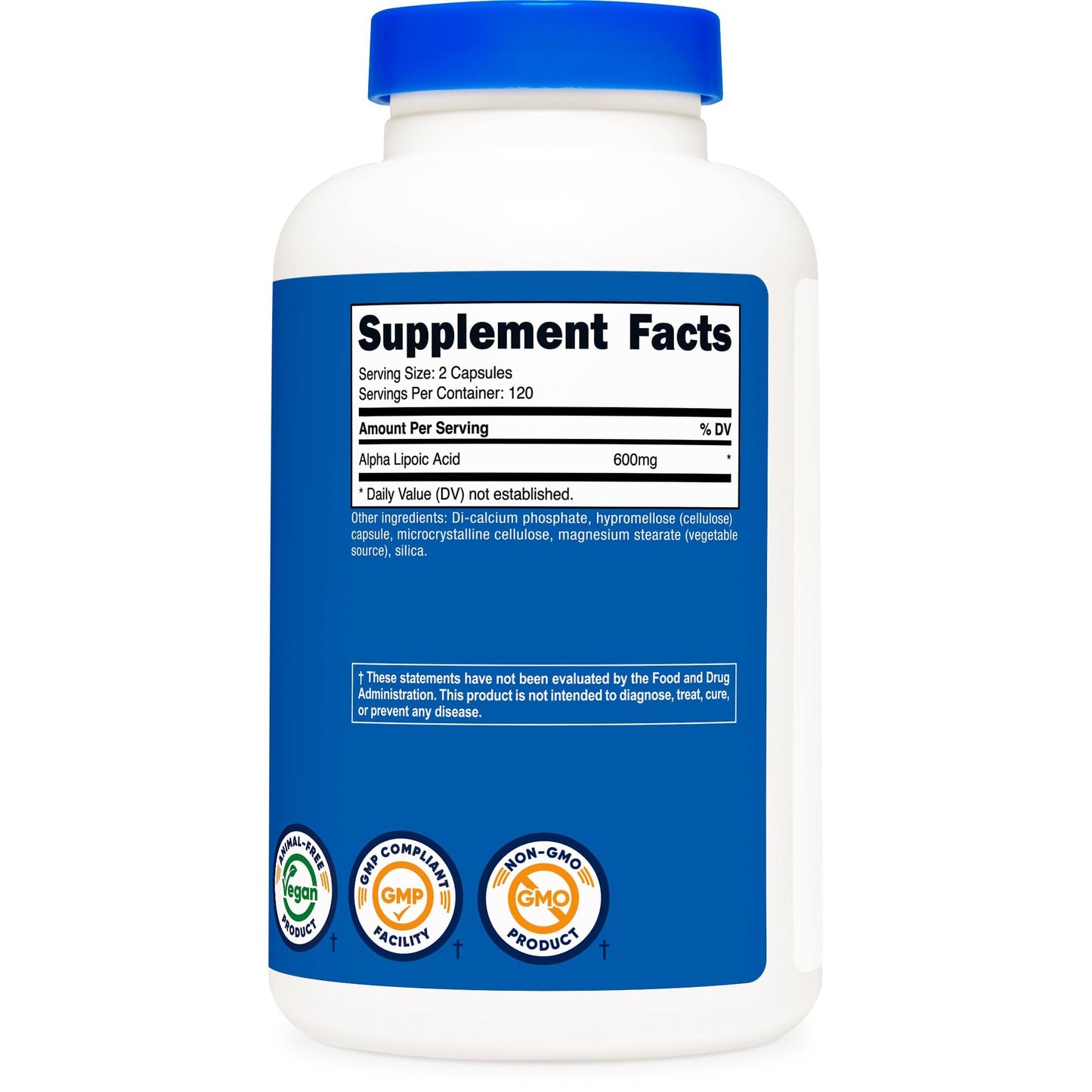 Nutricost Alpha Lipoic Acid 600mg Per Serving, 240 Capsules - Gluten Free, Vegetarian Capsules, Soy Free & Non-GMO - Medaid International