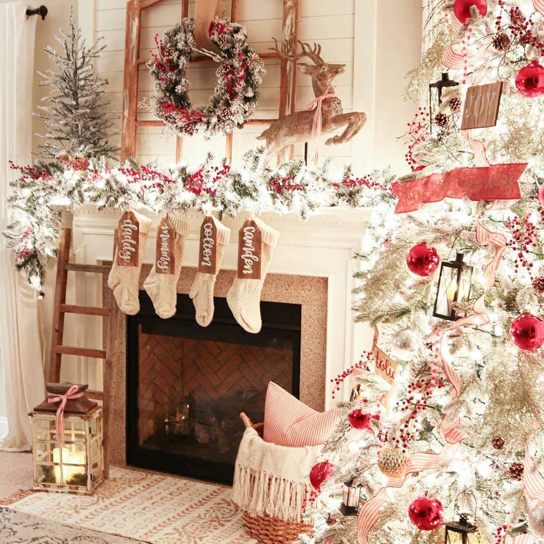 Fesciory 4 Pack Christmas Stockings 18 Inches Large Size Cable Knitted Stocking Gifts & Decorations for Family Holiday Xmas Party, Ivory White - Medaid International