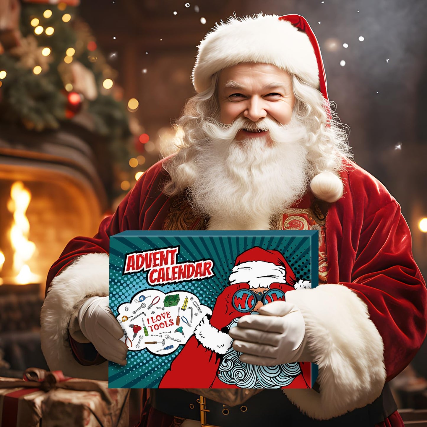 MOVINPE Hand Tool Advent Calendar for Men Teen Boy 2025 Christmas, 24 Days Household Hand Tool Kit Gifts Countdown to Christmas Gadget Tools for Son, Boyfriend, Husband, Dad - Medaid International