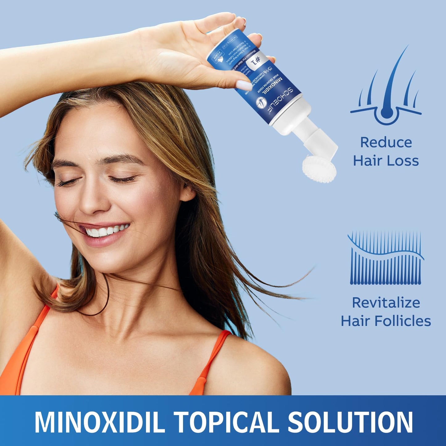 5% Minoxidil Foam 1PCS, Minoxidil for Men Foam, Minoxidil for Women Hair Growth, Minoxidil Foam for Men, Minoxidil Foam for Women. - Medaid International