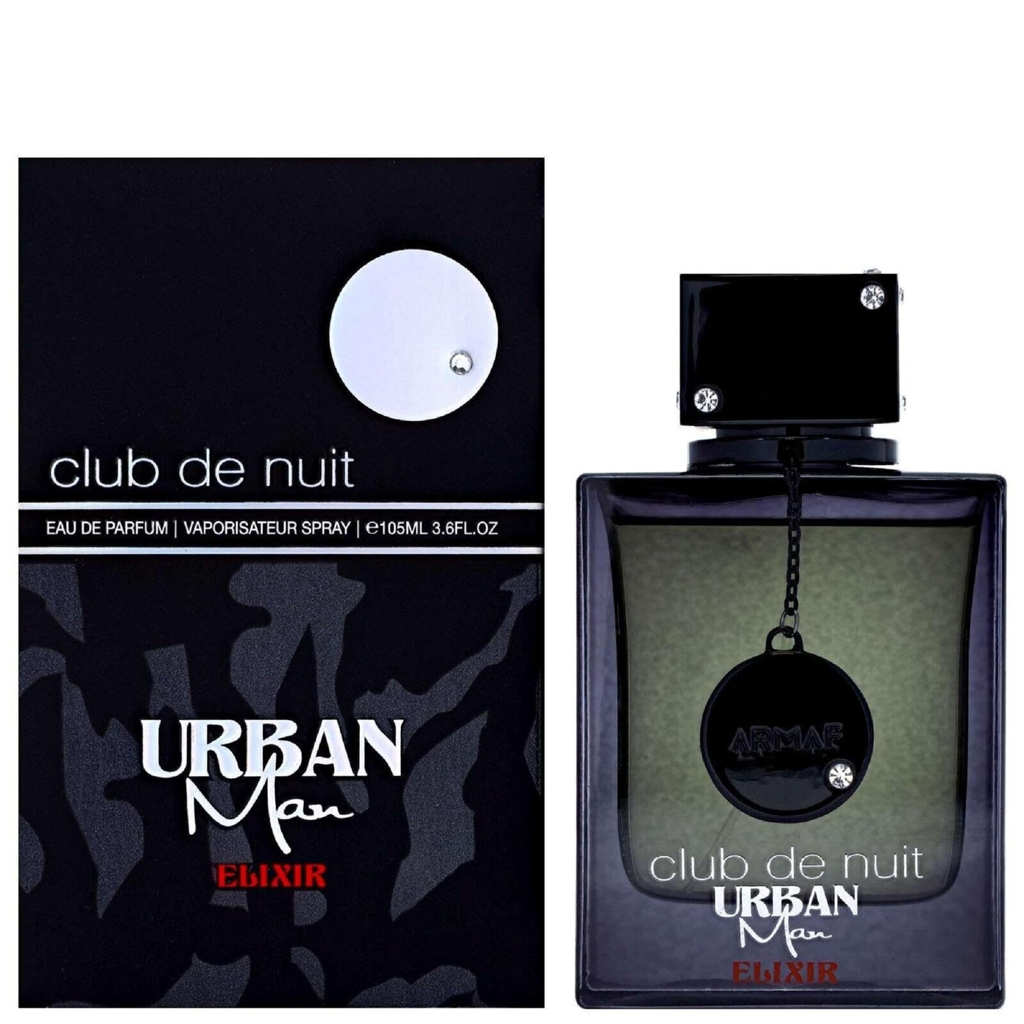 Armaf Club De Nuit Urban Man Elixir for Men Eau de Parfum Spray, 3.6 Ounce - Medaid International