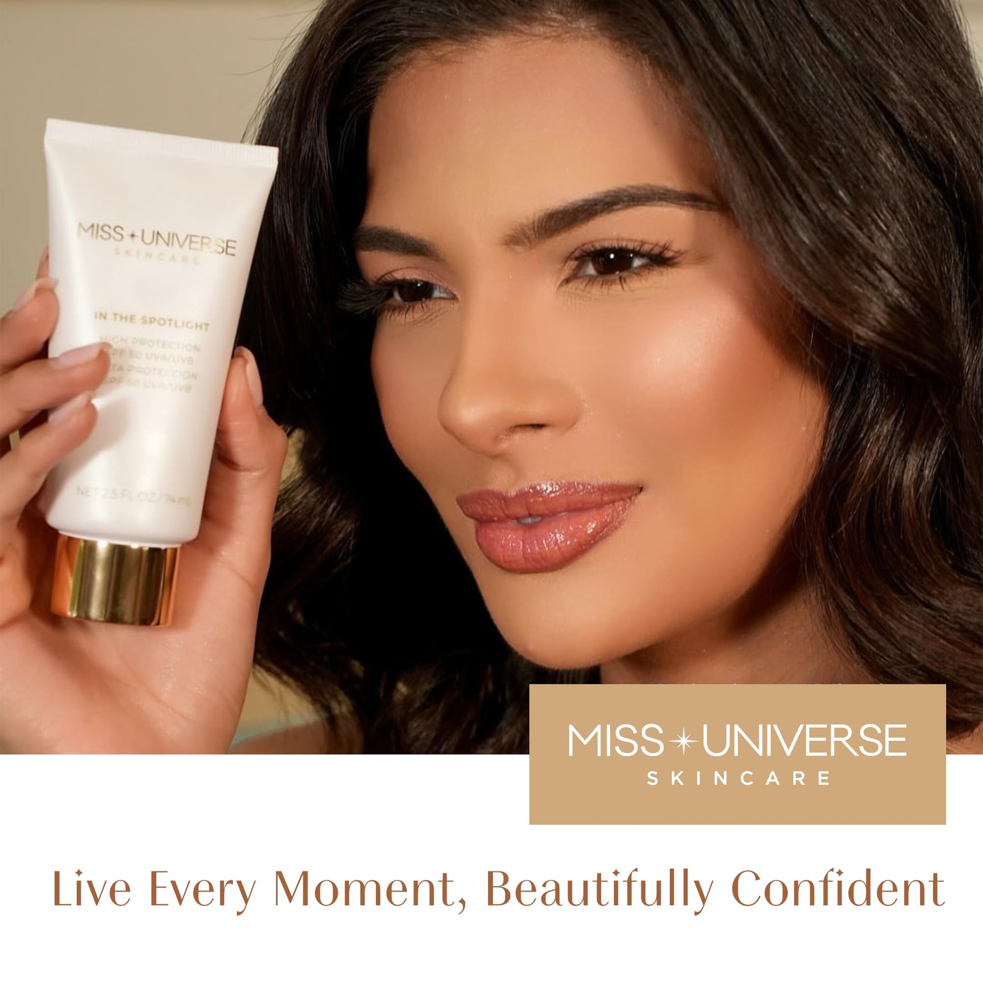 In The Spotlight SPF 50 Sun Protection and Skincare Enhancer, Facial Skin Care Product with Hyaluronic Acid, Sun Screen Protector for Faces, Personal Face Sunscreen Regimen - Medaid International