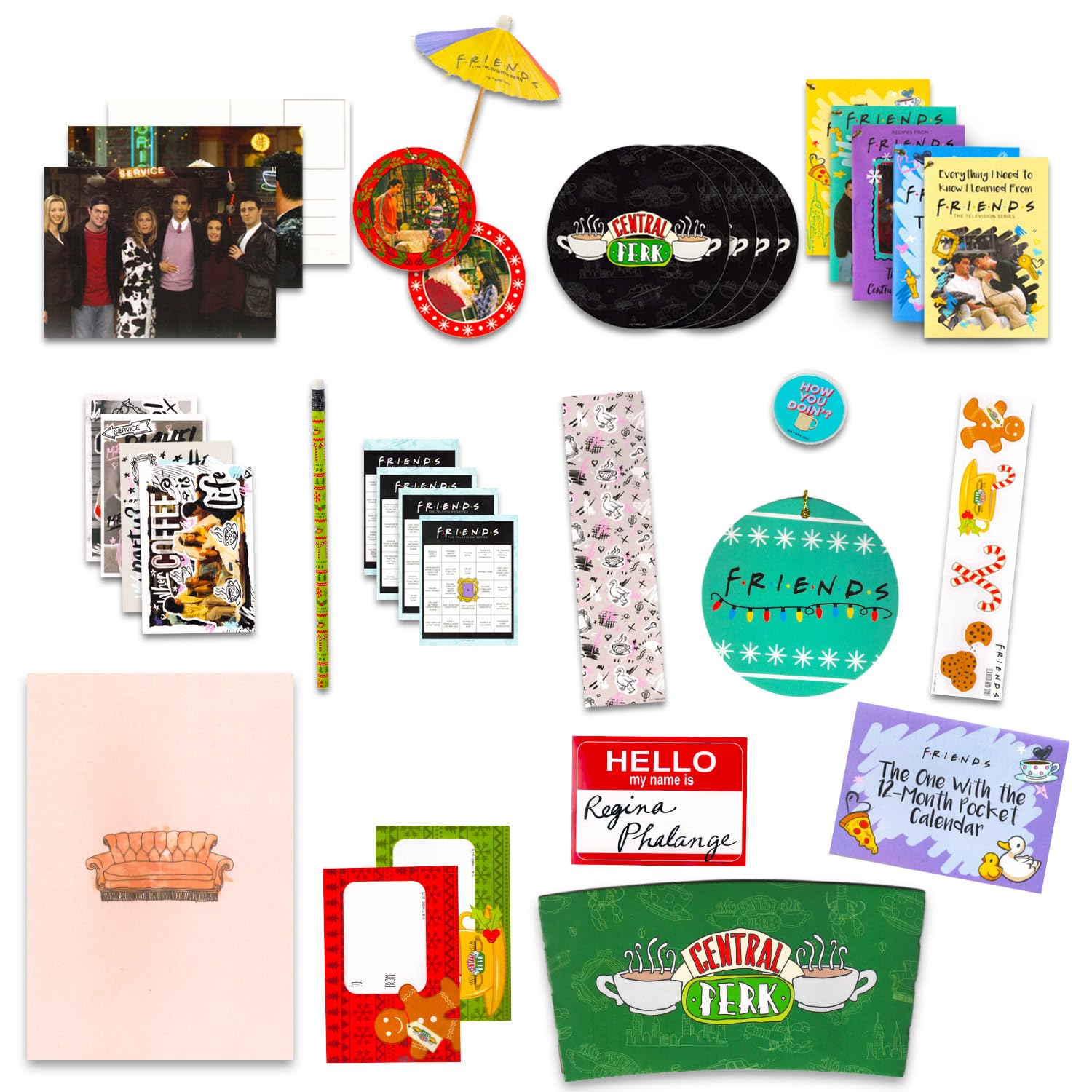 Friends 2025 Advent Calendar Countdown to Christmas - 25 Day Calendar with TV Show Trinkets and Prizes Featuring Monica, Rachel, Joey, More - Medaid International