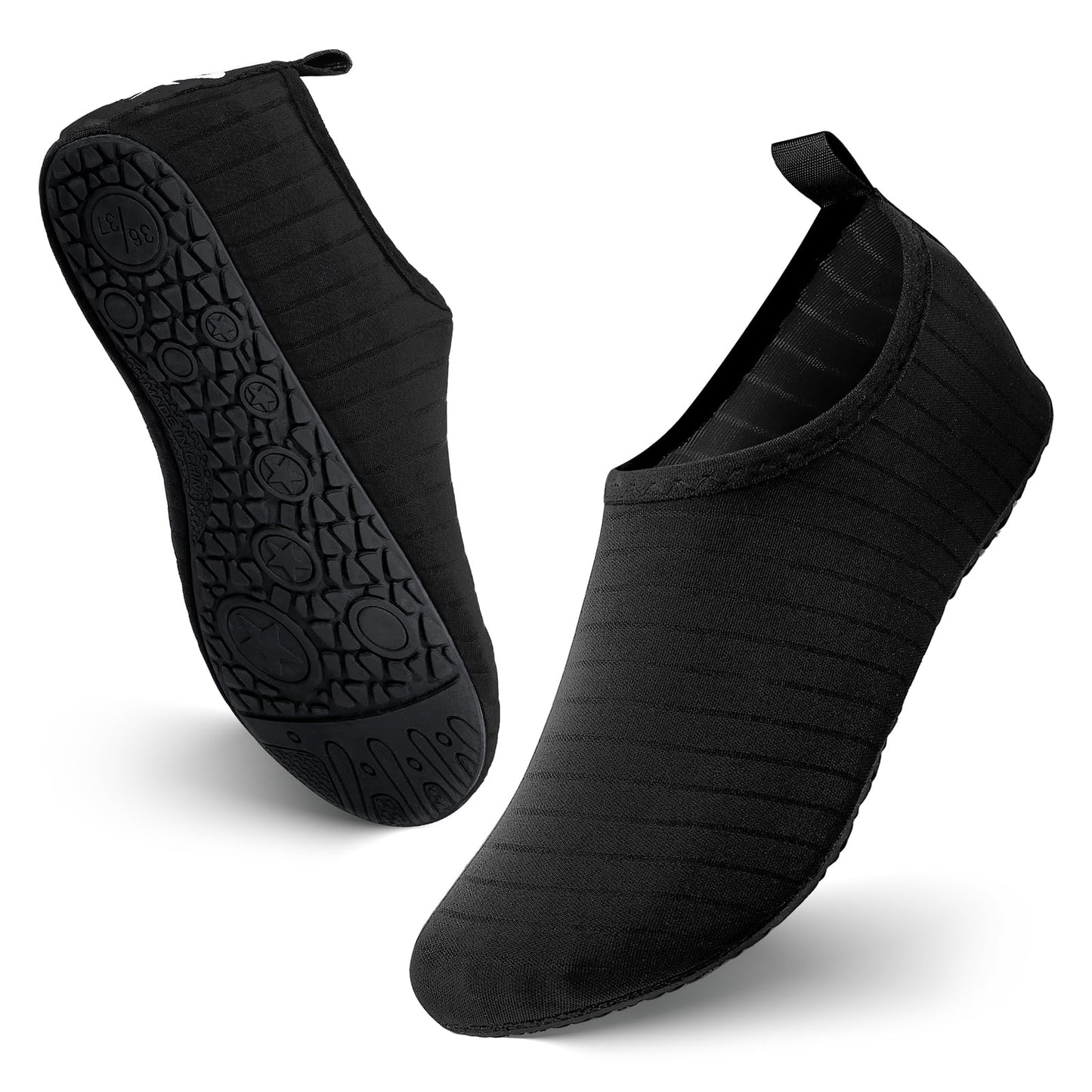 JOTO Water Shoes for Women Men Quick-Dry Breathable Aqua Socks Flexible Non-slip Rubber Sole lightweight Barefoot Aqua Water Socks for Swim Beach Yoga Exercise Pool Camping Snorkeling Surfing Kayaking - Medaid International