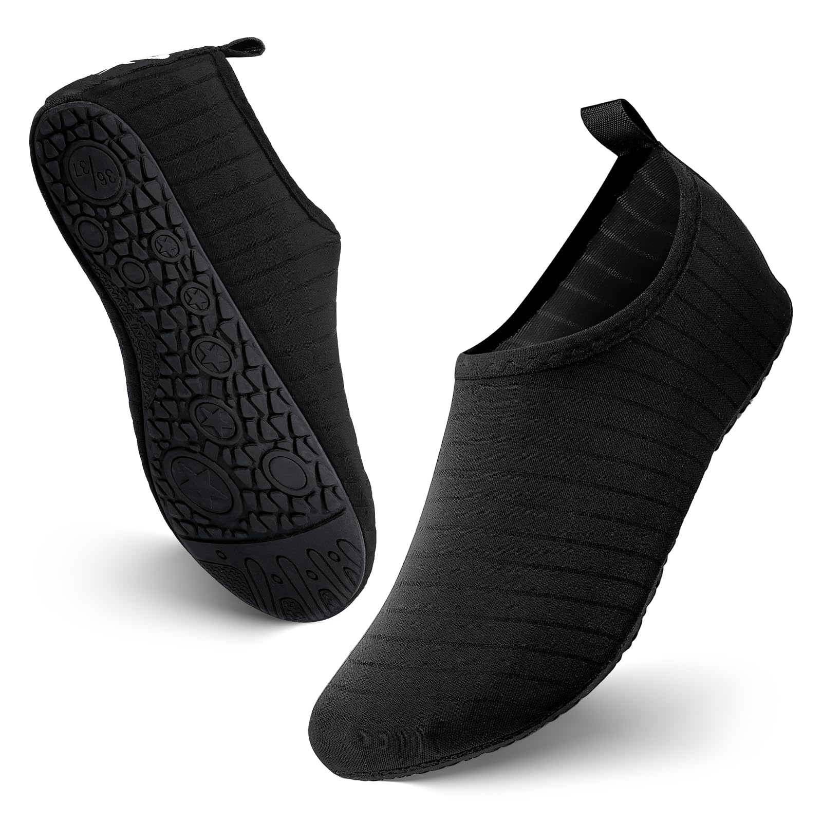 JOTO Water Shoes for Women Men Quick-Dry Breathable Aqua Socks Flexible Non-slip Rubber Sole lightweight Barefoot Aqua Water Socks for Swim Beach Yoga Exercise Pool Camping Snorkeling Surfing Kayaking - Medaid International