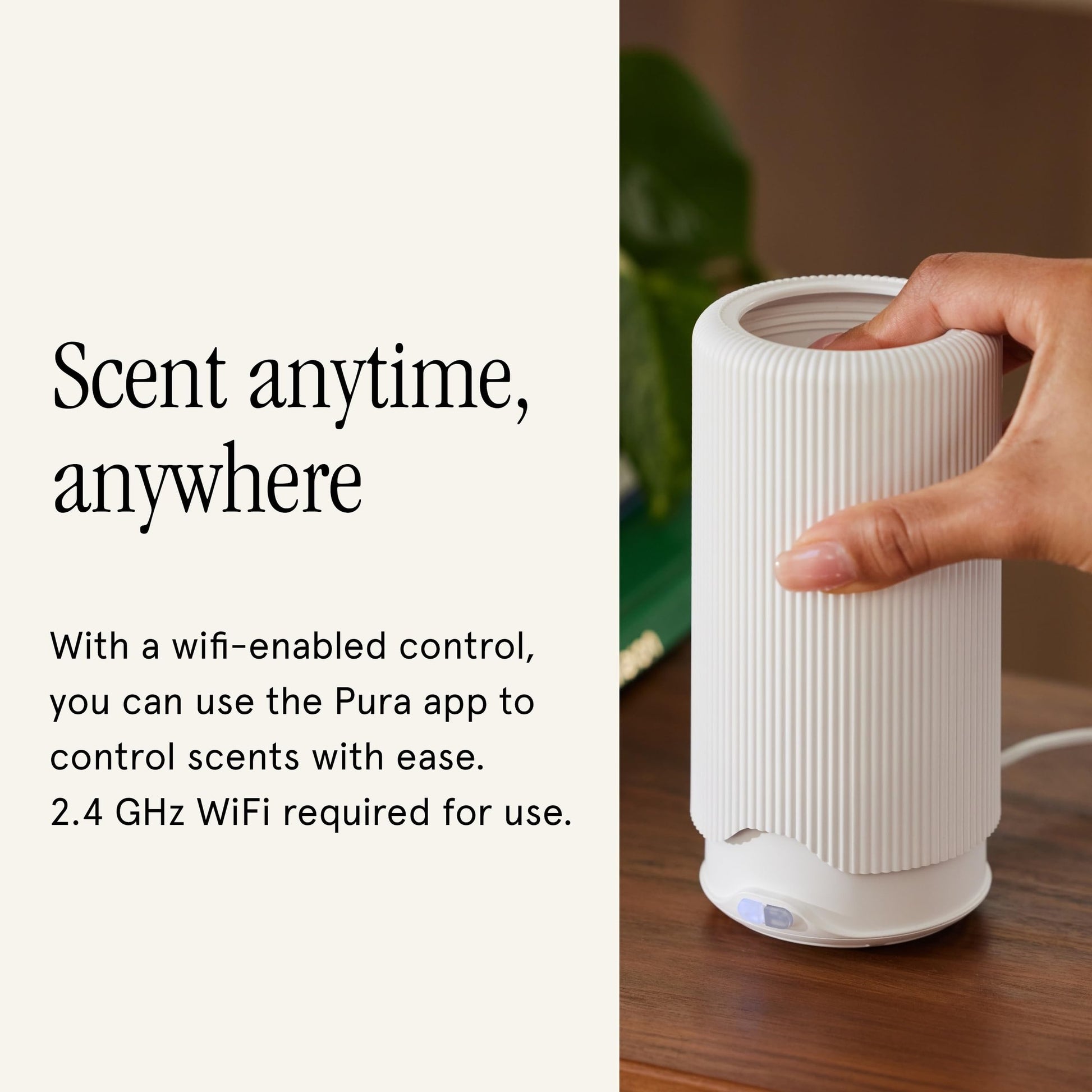 Pura Plus Smart Home Fragrance Diffuser for Large Spaces - Adjust Scent Intensity, Set Schedules & Timers, and More in Pura App - Fragrances Sold Separately - White - Medaid International
