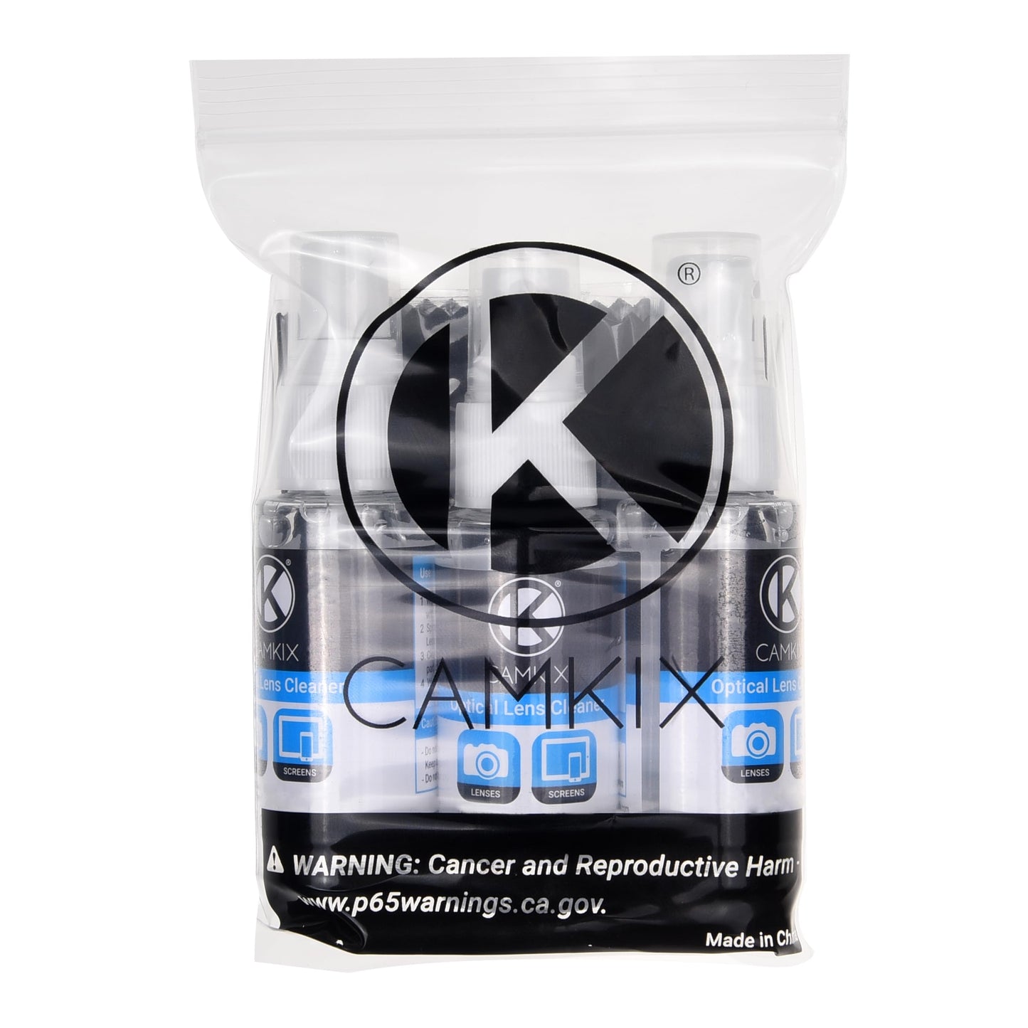 Lens and Screen Cleaning Kit - 3X Cleaning Spray, 3X Microfiber Cloth - Perfect to Clean The Lens of Your DSLR Camera (3 Bottles) - Medaid International