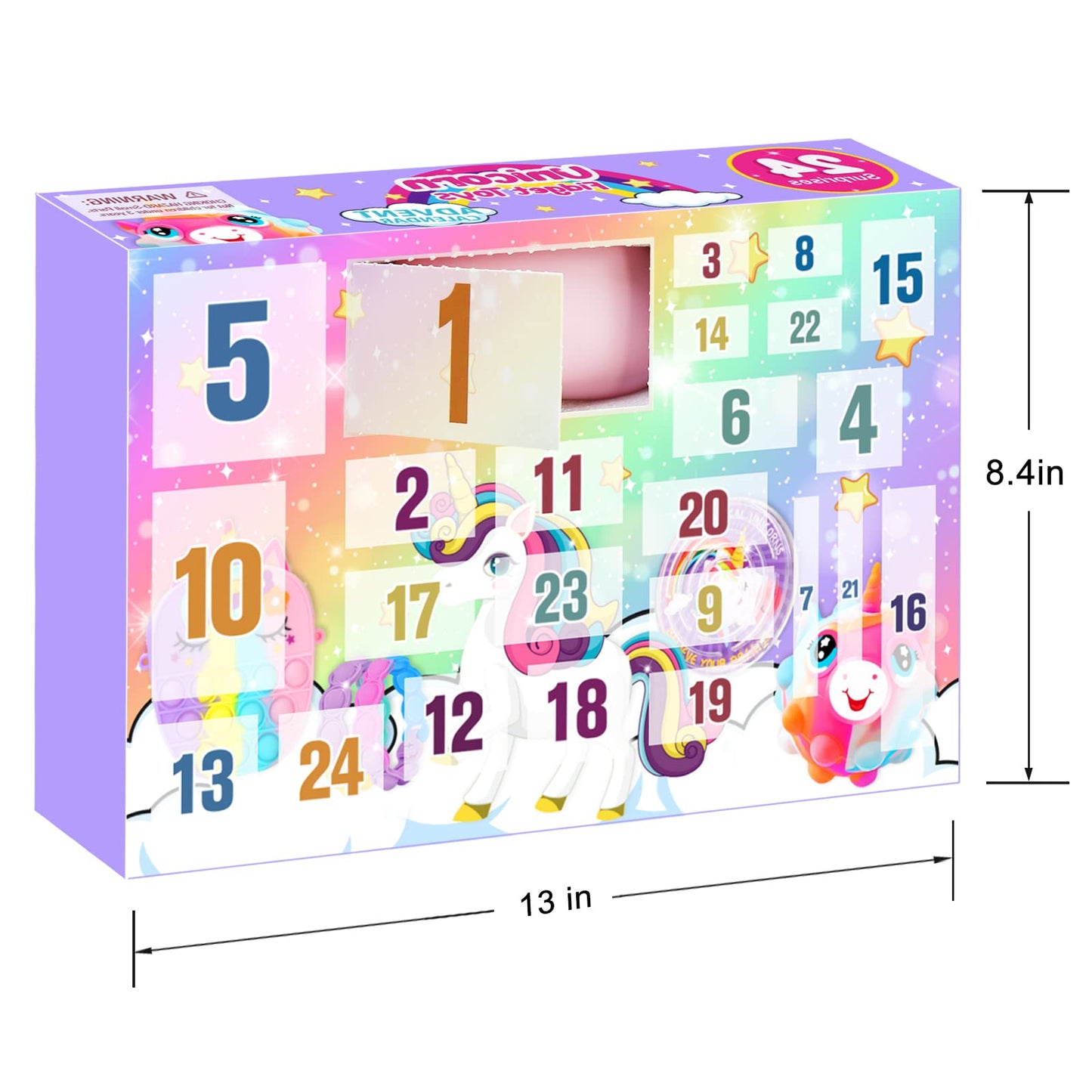 Advent Calendar 2025-24 Days of Unicorn Fidget Toys Bulk-Sensory Toys Surprise for Toddler Kids Girls Boys Ages 3 4 5 6 7 8 9 10 Year Old - Medaid International