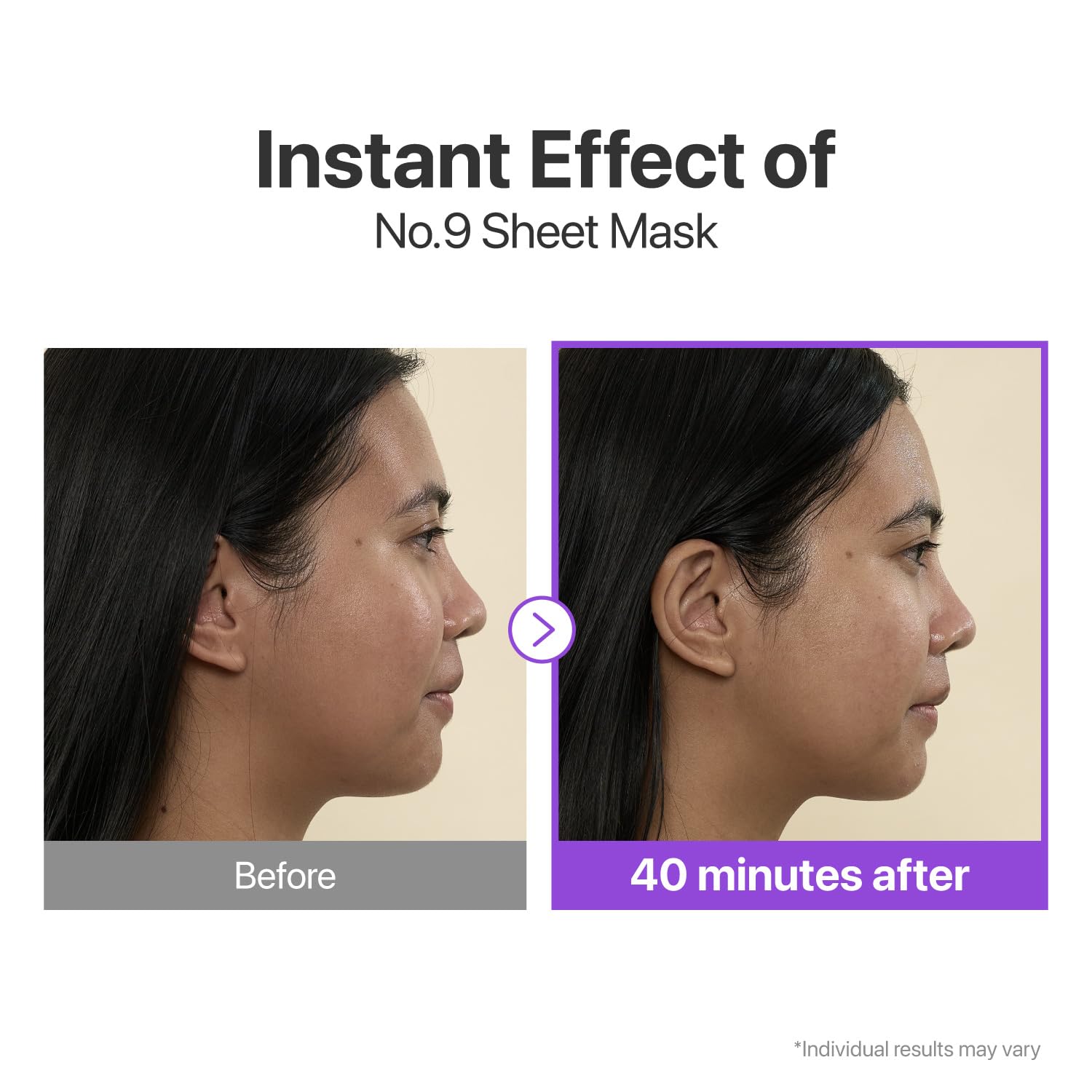 numbuzin No.9 Sheet Mask | NAD+ BIO Lifting-sil Full Face Mask | Improves Jawline, Jowls, Wrinkles, Neck Lines | Peptides, NAD+, Collagen | Skin Firmness | 4 Sheets + Lifting Band - Medaid International