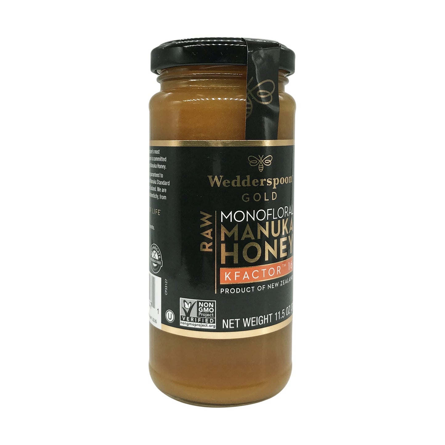 Wedderspoon 100% Raw Manuka Honey - KFactor 16 - 11.5 Ounces - Medaid International