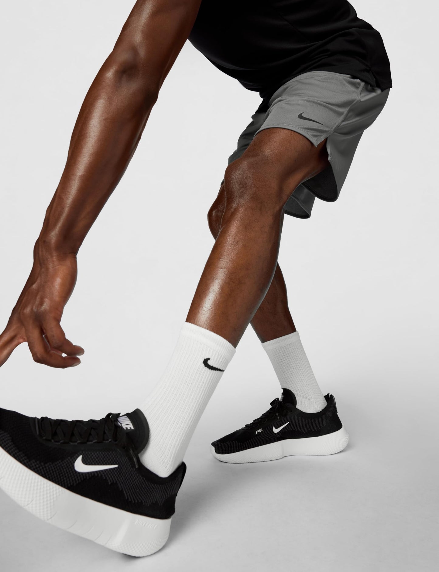 Nike Men's Totality Dri-Fit 7" Unlined Versatile Shorts, Smoke Grey/Black/Smoke Grey/Black, Large - Medaid International