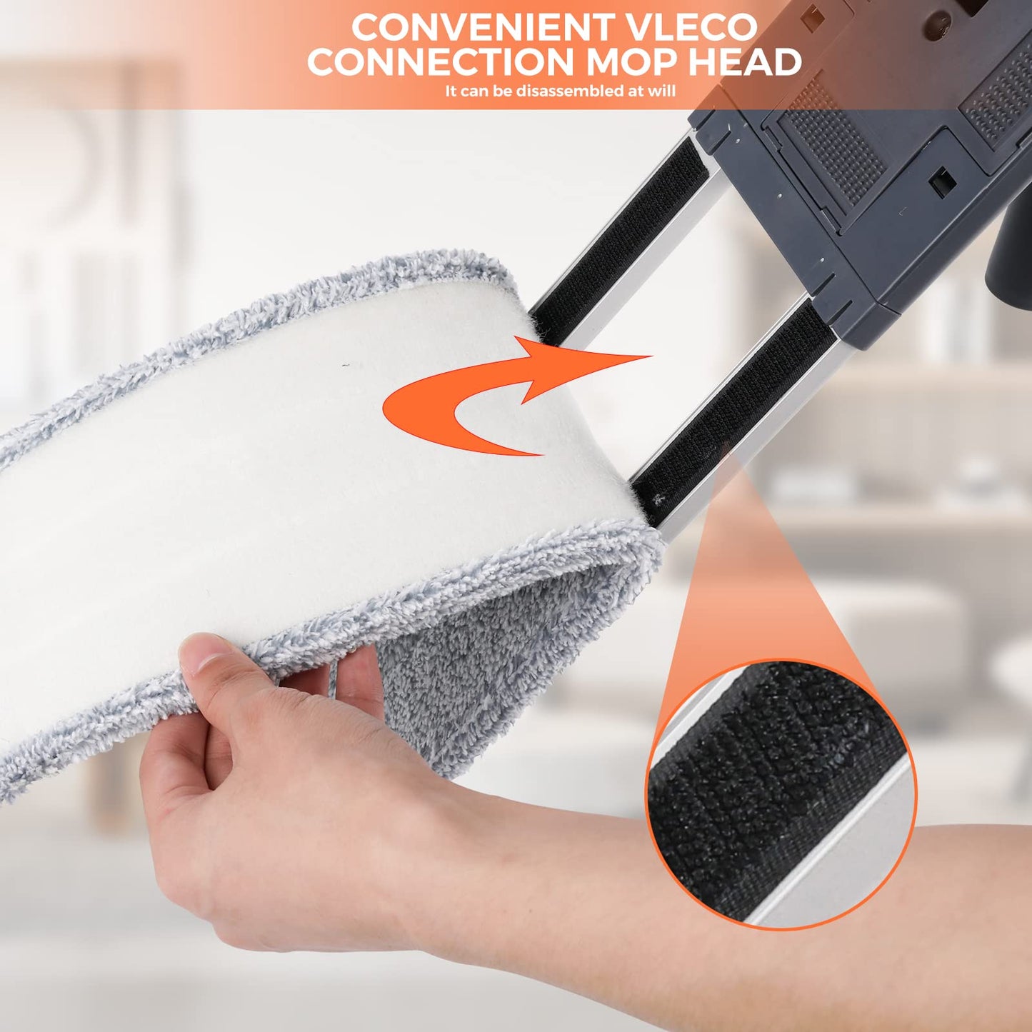 36" Large Wrestling mat mop Commercial Dust Mops for Floor Cleaning Push mop with Adjustable Handle for Company Hotel Household Cleaning Supplies - Medaid International