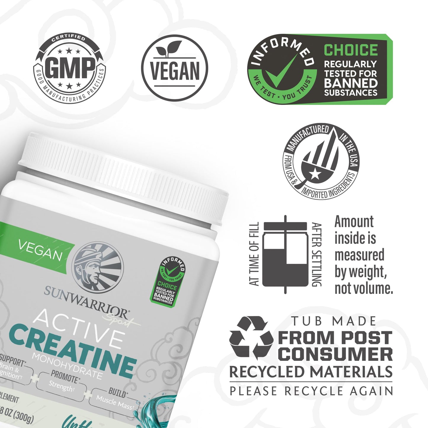 Creatine Monohydrate Powder Micronized PreWorkout Recovery Supplement | Support Muscle Building Strength Training Cognition | Vegan & Keto Friendly Easily Mixes (60 Serving) Unflavored Active Creatine - Medaid International