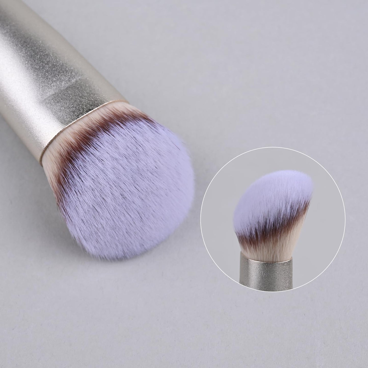 Contoured Makeup Brush - Foundation Blender Brush for Powder, Cream, Contour, Bronzer, Blush Blending & Highlighter - Professional Make Up Brush - Full Face Makeup Brush - Vegan & Cruelty Free - Medaid International