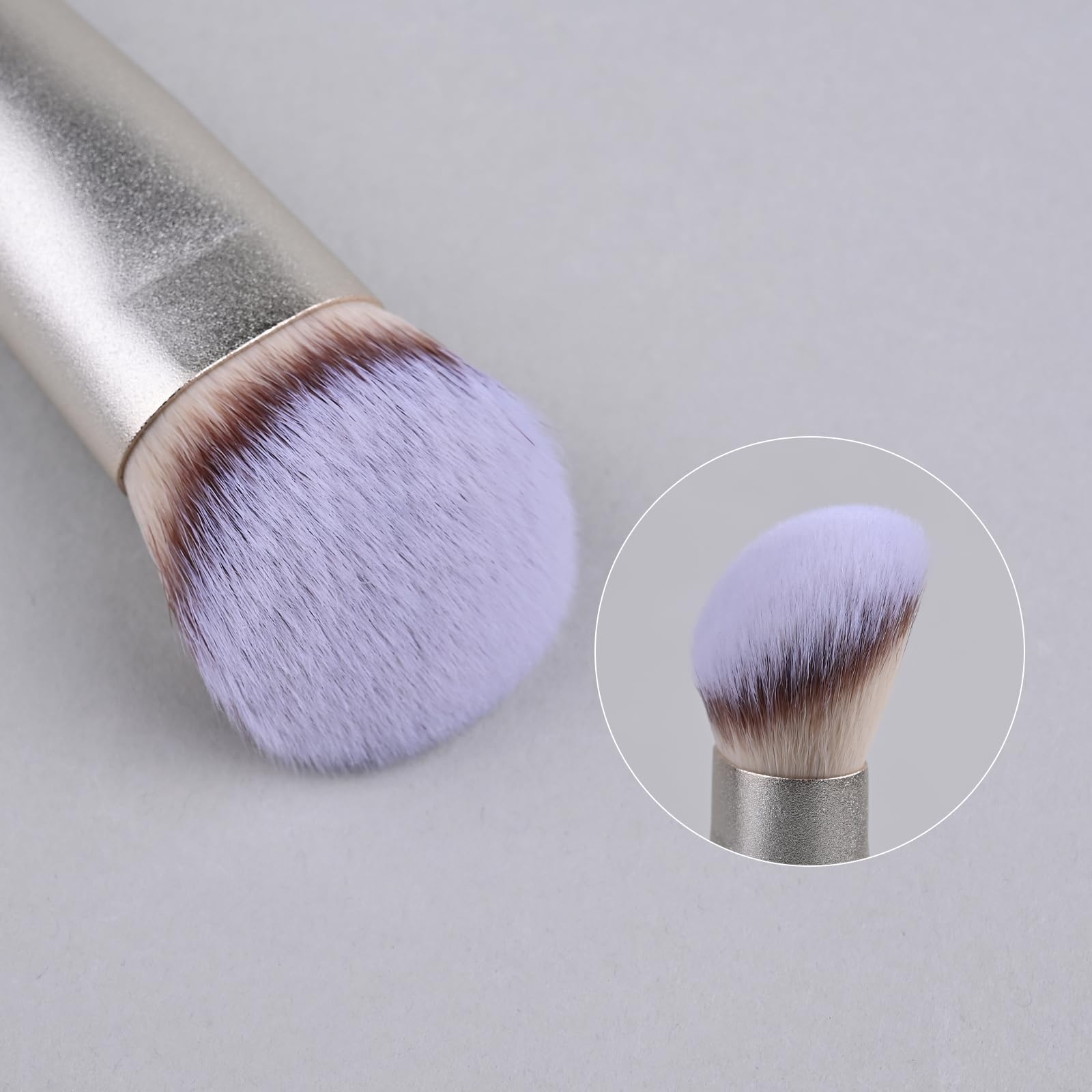 Contoured Makeup Brush - Foundation Blender Brush for Powder, Cream, Contour, Bronzer, Blush Blending & Highlighter - Professional Make Up Brush - Full Face Makeup Brush - Vegan & Cruelty Free - Medaid International
