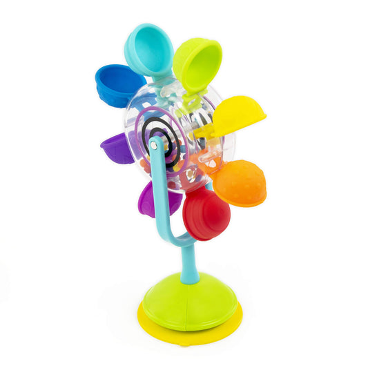 Sassy Whirling Waterfall Suction Toy for Bathtime - Stem - Ages 12+ Months, Multi - Medaid International