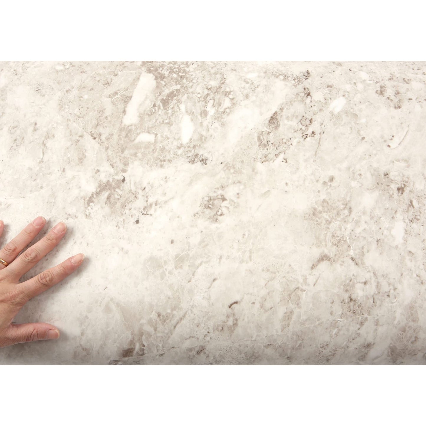 ROSEROSA Peel and Stick PVC Marble Self-Adhesive Wallpaper Covering Counter Top Shelf Liner Matte Oman (EH139 : 2.00 Feet X 6.56 Feet) - Medaid International