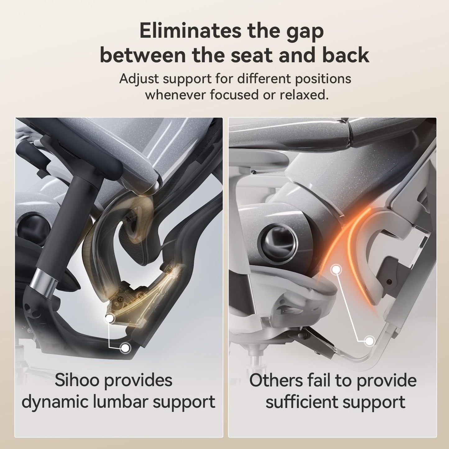 SIHOO Doro C300 Ergonomic Office Chair with Ultra Soft 3D Armrests, Dynamic Lumbar Support for Home Office Chair, Adjustable Backrest Desk Chair, Swivel Big and Tall Computer Chair Black - Medaid International