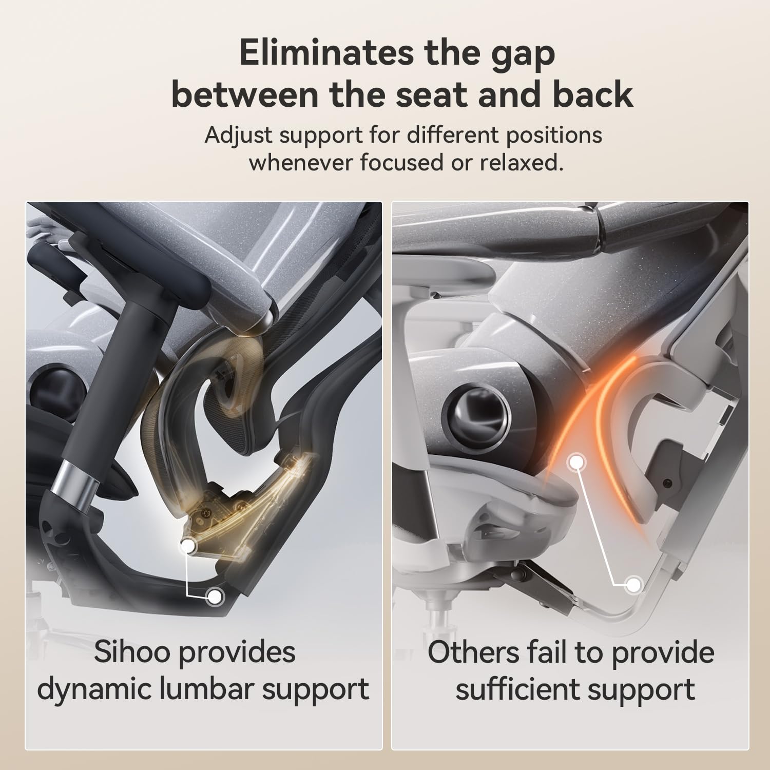 SIHOO Doro C300 Ergonomic Office Chair with Ultra Soft 3D Armrests, Dynamic Lumbar Support for Home Office Chair, Adjustable Backrest Desk Chair, Swivel Big and Tall Computer Chair Black - Medaid International