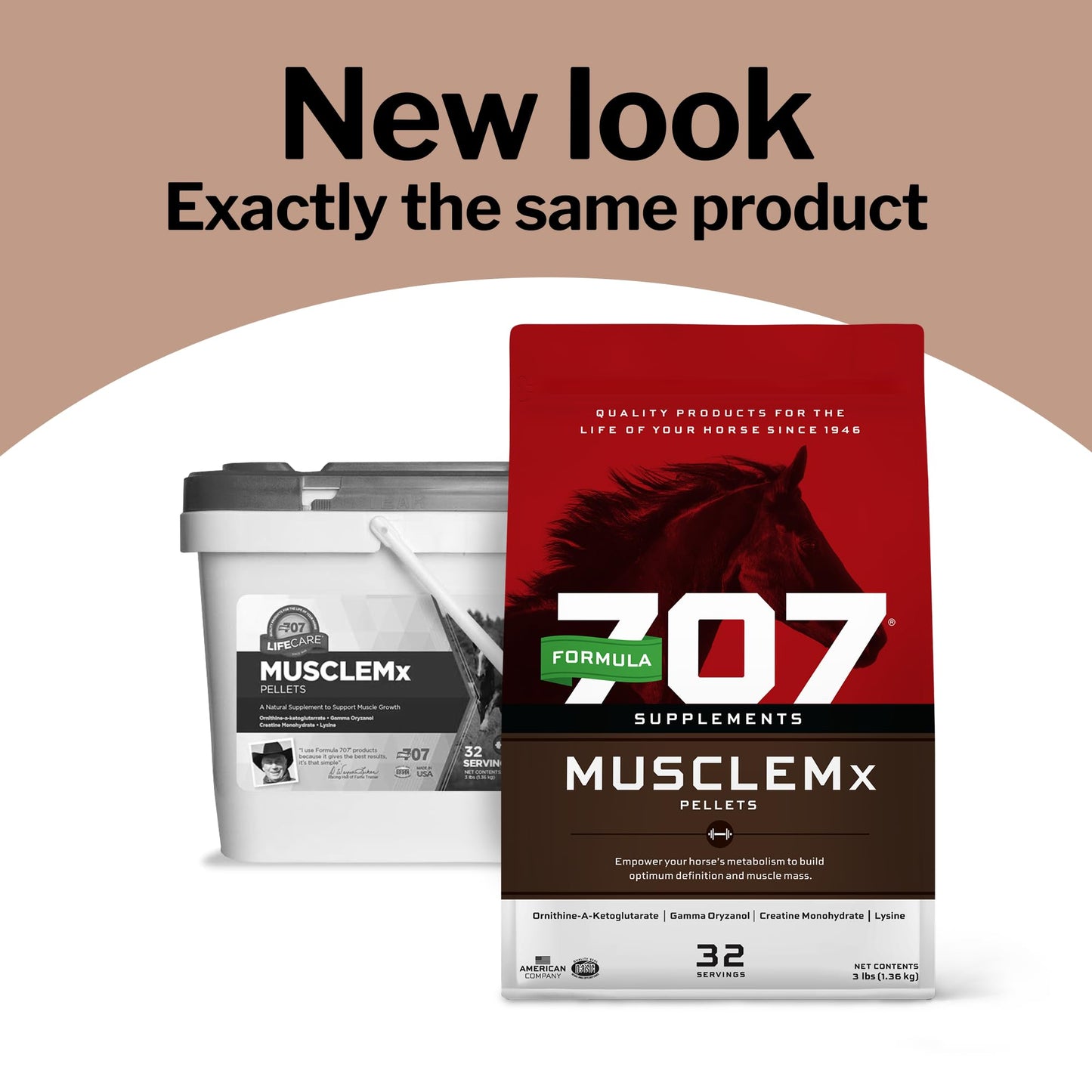 Formula 707 MuscleMx Equine Supplement, 10 lb Bag – Conditioning Support and Muscle Builder for Horses with Lysine, Gamma Oryzanol, Creatine & OKG - Medaid International