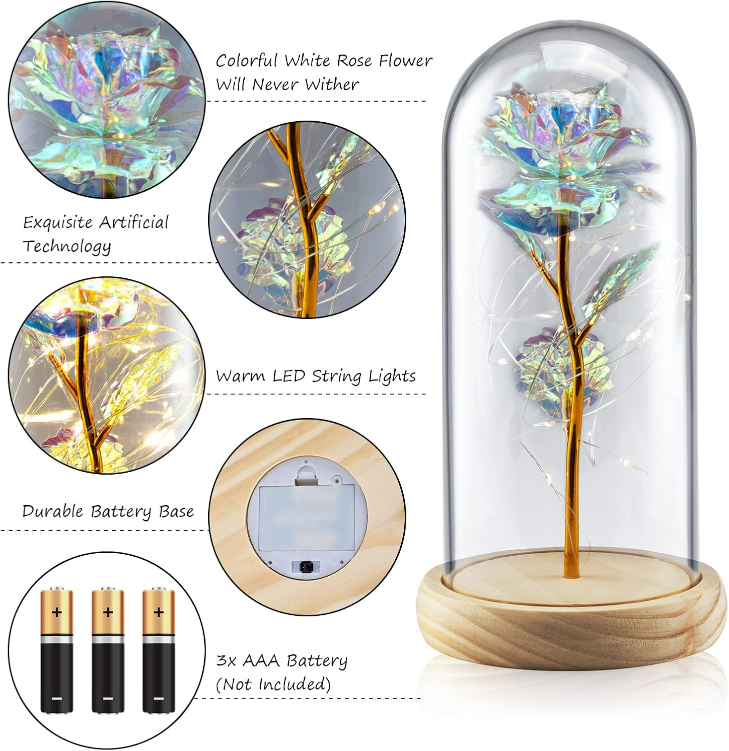 Playe gold zinc alloy flower red rose love gift - Medaid International