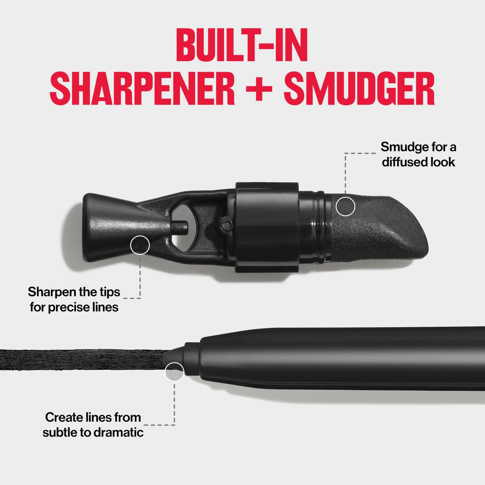 Revlon ColorStay Pencil Waterproof Eyeliner, Smudge-Proof, Eye Makeup with Built-In Sharpener, 202 Black Brown, 0.01 oz - Medaid International