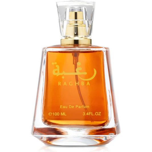 Lattafa Raghba 2-piece Set for Unisex (3.4 Oz Eau de Parfum Spray + 1.7 Oz Perfumed Deodorant Spray) - Medaid International
