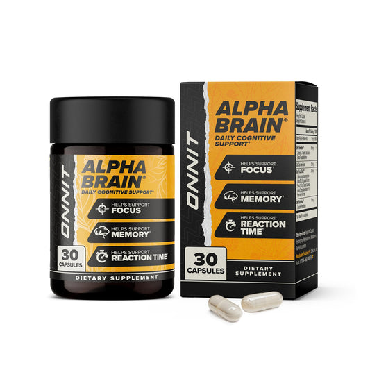 ONNIT Alpha Brain Nootropic Brain Supplement for Men & Women | Memory, Mental Clarity & Cognitive Improvement | Focus Capsules with L-Theanine, Vitamin B6 & Phosphatidylserine (30 Count) - Medaid International