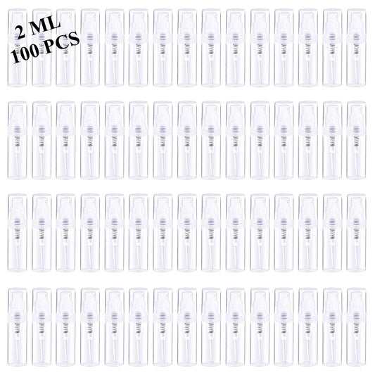 Csdtylh Mini Spray Bottle 100PCS 2ML Clear Plastic Empty Sample Containers Fine Mist Perfume Travel Refillable Spray Bottle Perfume Atomizer Small Travel Size Spray Bottle for Cleaning, Essential Oils - Medaid International