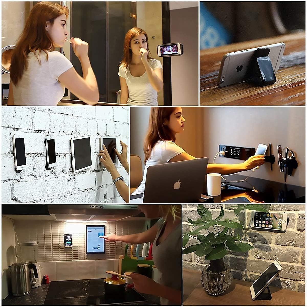 Gel Pad Phone Holder (2 pieces), Nano Rubber Pads, Universal Sticky Gel Pads Car Mount Cell Phone Holder - Medaid International