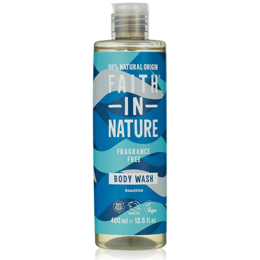 Faith in Nature Fragrance Free Shower Gel & Foam Bath 400ml - Medaid International