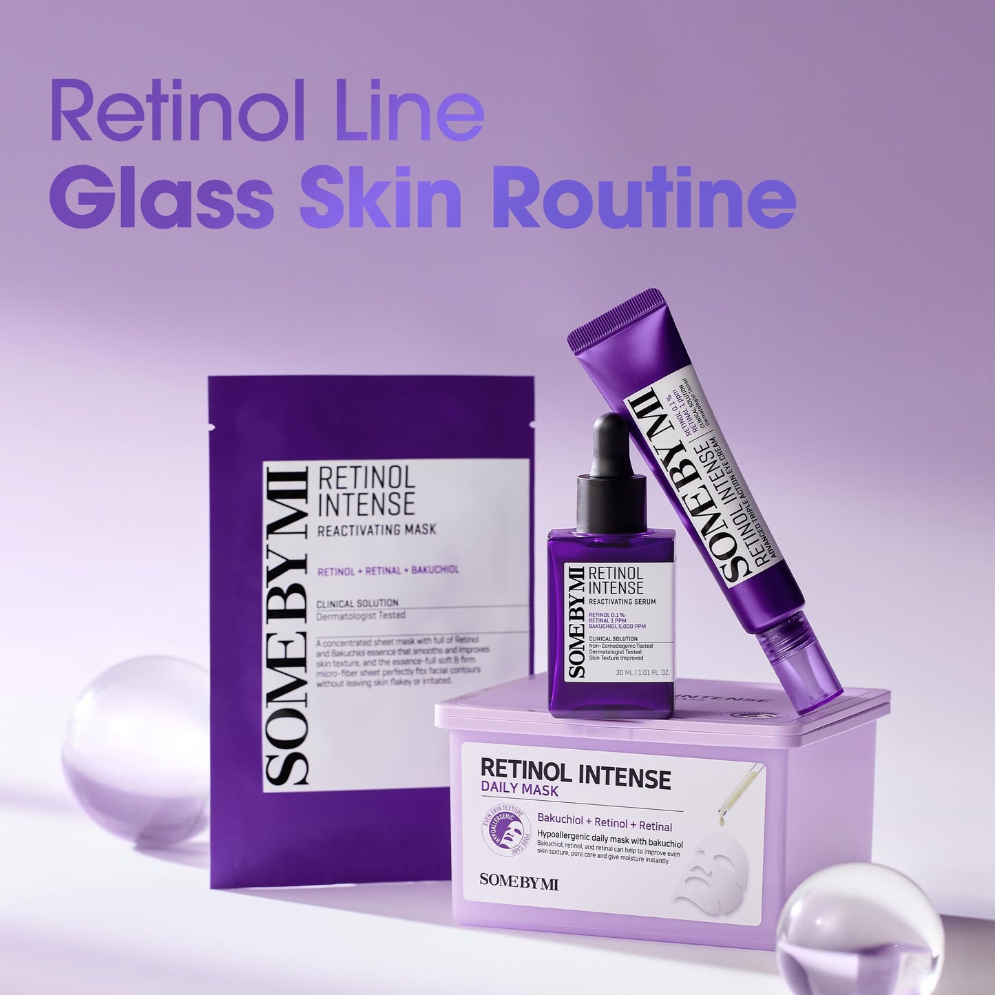 SOME BY MI Retinol Intense Reactivating Serum – 1.69oz, 50ml – Korean Bakuchiol Retinol Serum for Face Firming – Improves Signs of Aging, Minimizes Pore Size & Refines Skin Texture – Korean Skin Care - Medaid International