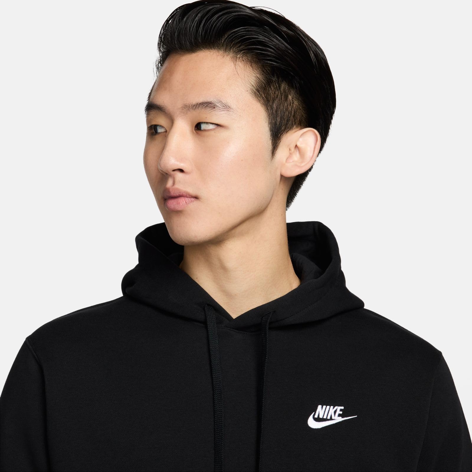 Nike Pull Over Hoodie, Black/Black/White, Large - Medaid International
