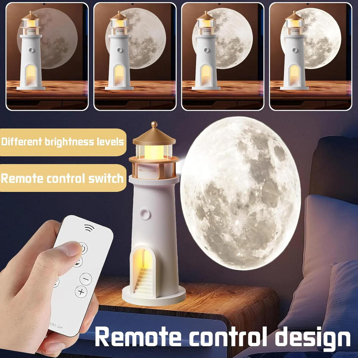 Lighthouse Moon Projector Lamp - Medaid International
