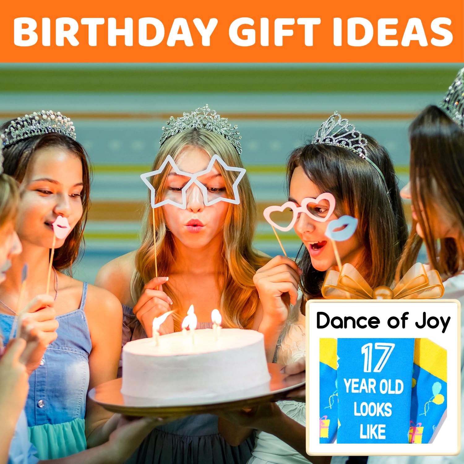 Zmart 17th Birthday Gifts Ideas Socks - Gifts for 17 Year Old Boy, 17 Year Old Boy Girl Birthday Gift Ideas - Medaid International