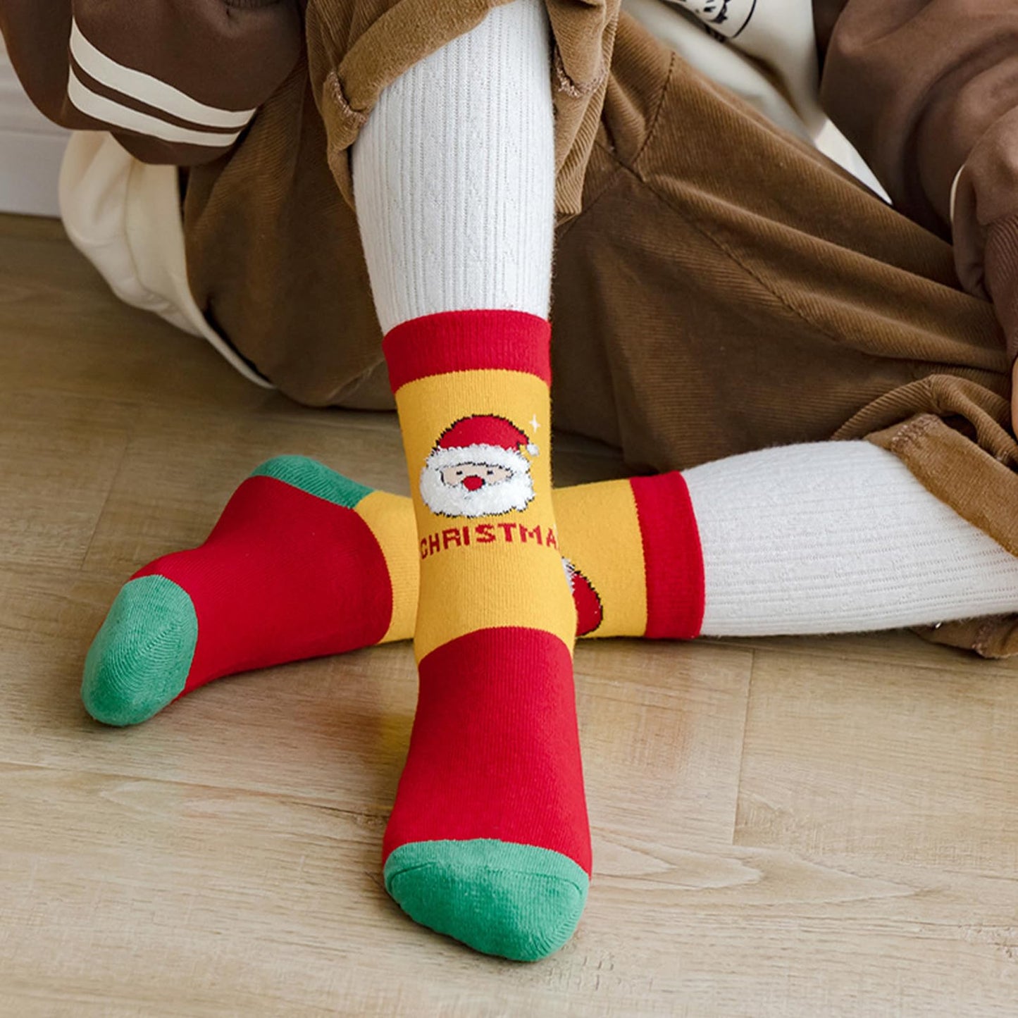 Looching 5 Pack Baby Christmas Socks Kids Cute Xmas Sock Christmas Gift Funny Toddler Boy Girl Children's Socks 1-8Years - Medaid International