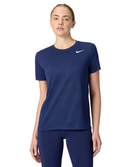 Nike Women's Dri-Fit Legend T-Shirt, Midnight Navy/White, Medium - Medaid International
