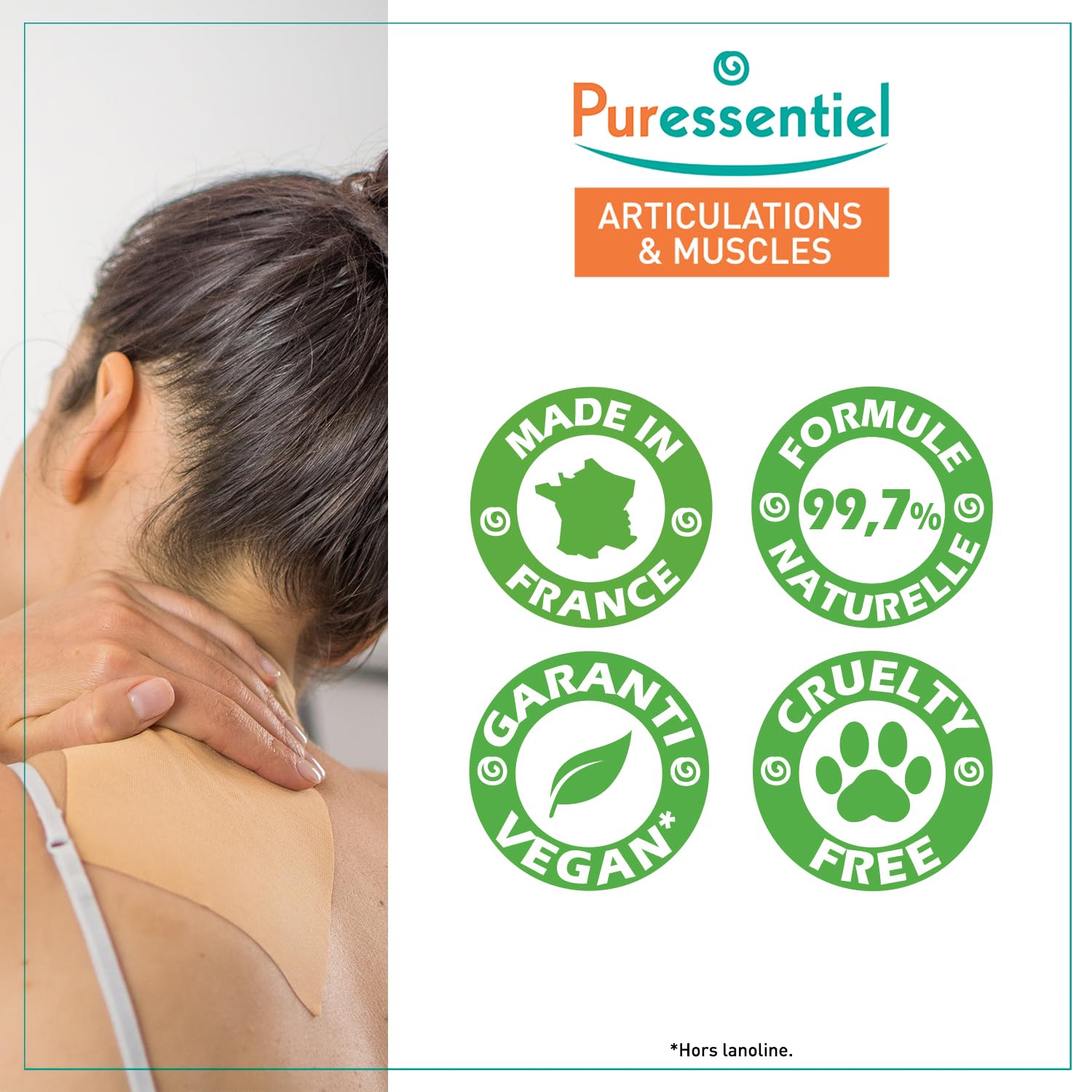 Puressentiel Muscles & Joints Heating Patches with 14 Essential Oils - Relieves Muscle Tension - 8 Hours Heating Action - Odorless, Comfortable and Adaptable - Epidermal Penetration - 3 Patches - Medaid International