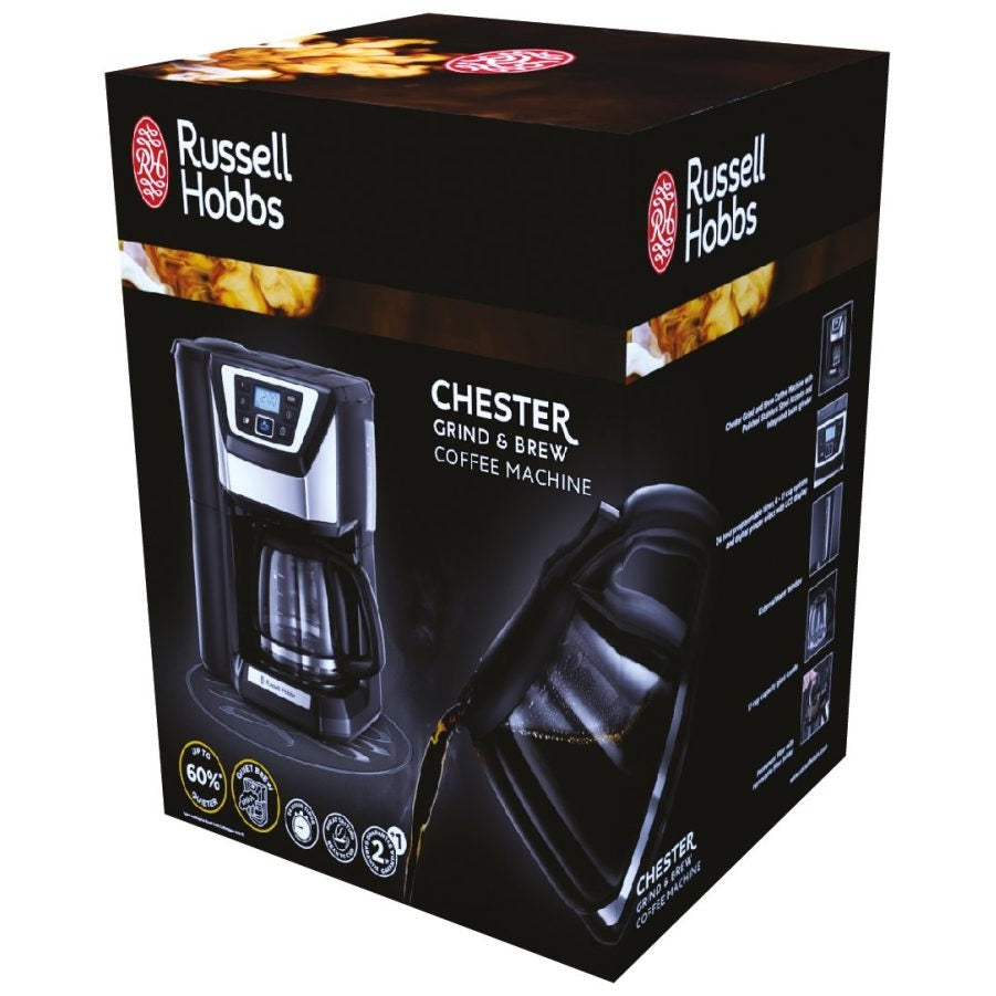Russell Hobbs Chester Grind & Brew Coffee Maker - Black - Medaid International