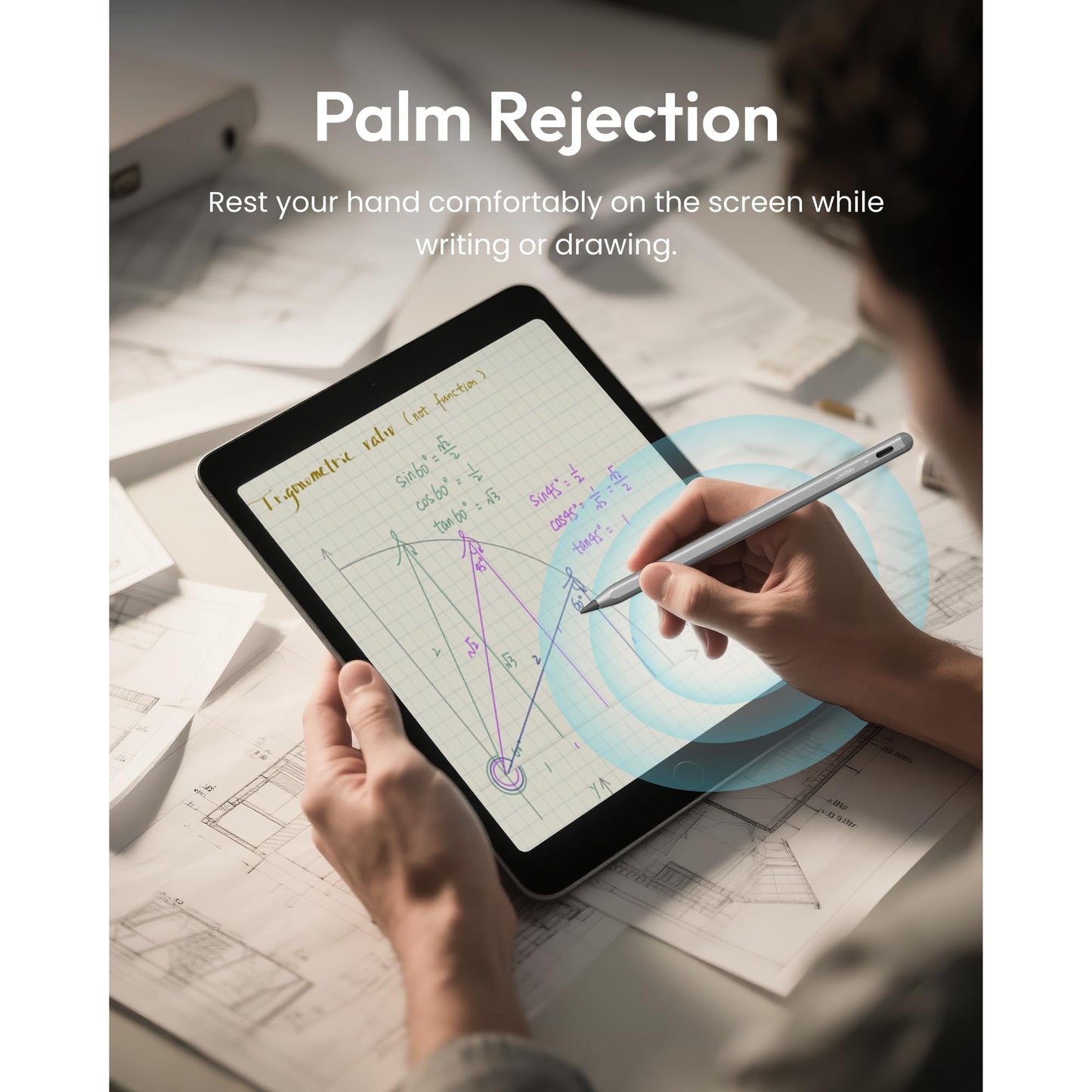 Metapen Pencil A8 for Apple iPad 2018-2025, (2X Faster Charge), Tilt Sensitivity, Pixel Precision, Stylus Pen for iPad 11/10/9/8/7/6th Gen, Pro 12.9/11/13-inch M4, Air 3/4/5/M2/M3, Mini 5/6th, Pink - Medaid International