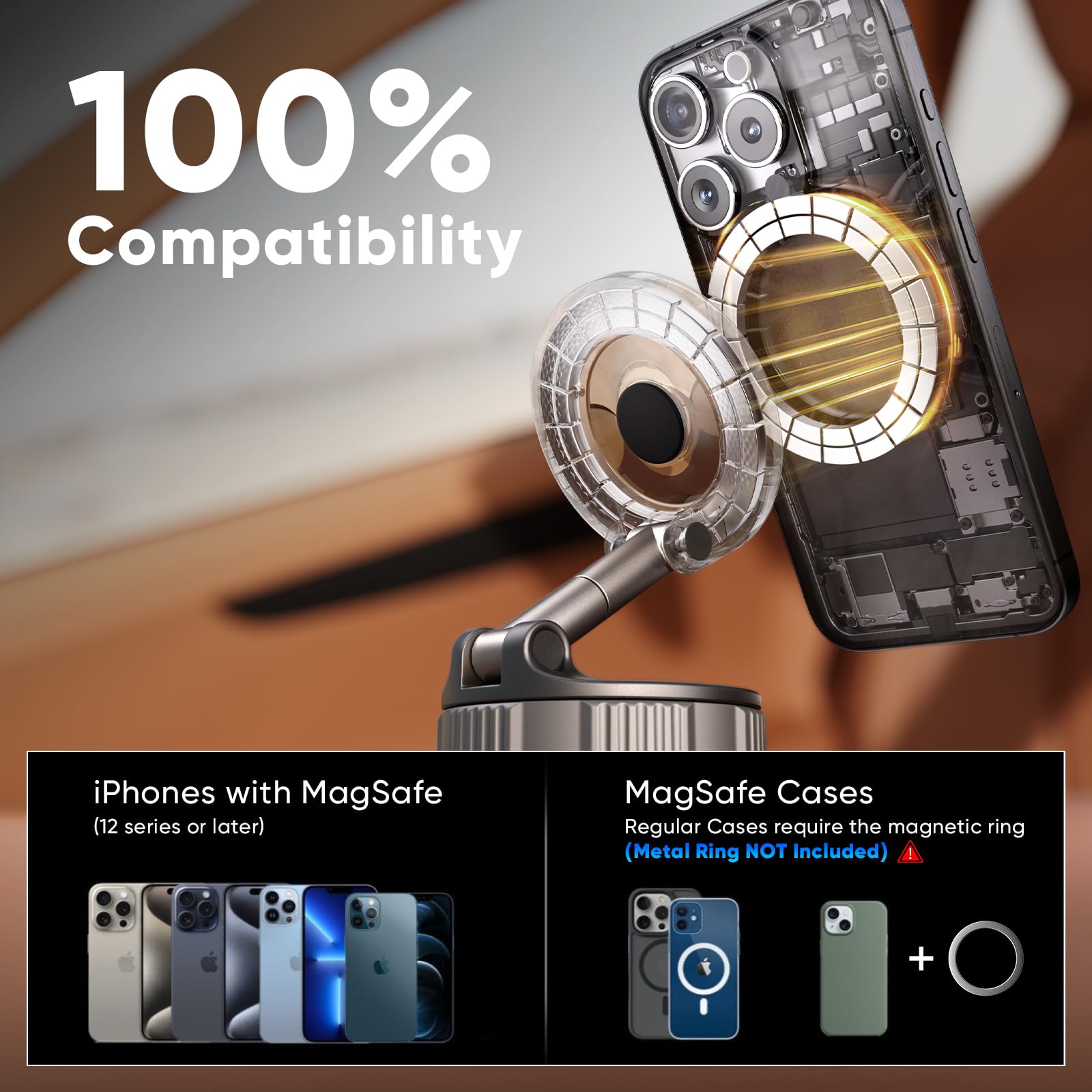 Magnetic Phone Holder for Car [120+ LB Strongest Suction & 2800gf Strongest Magnetic] 360° Adjustable Car Phone Holder for Magsafe Phone Holders for Your Car for iPhone 17 Pro Max 16 15 14 13 12 Plus - Medaid International