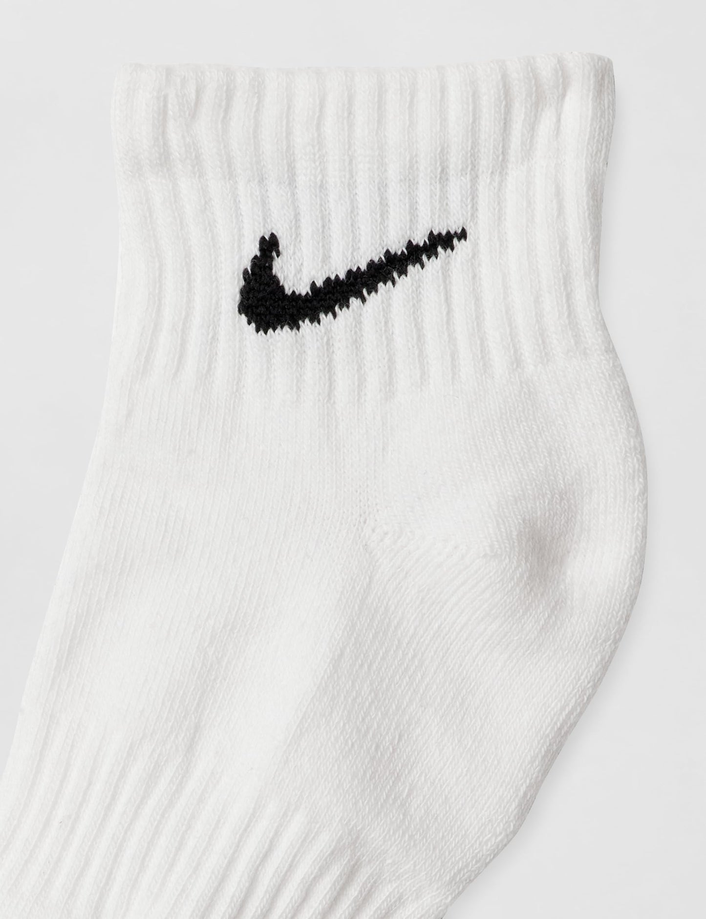Nike Unisex Everyday Cushioned Training Ankle Socks (3 Pairs), White/Black, Medium - Medaid International